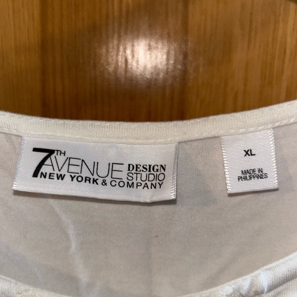 White Tank Top by Seven Ave. NY&Co - Picture 2 of 3